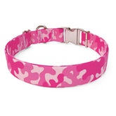 Camo Pink Sterling Premium Dog Collar